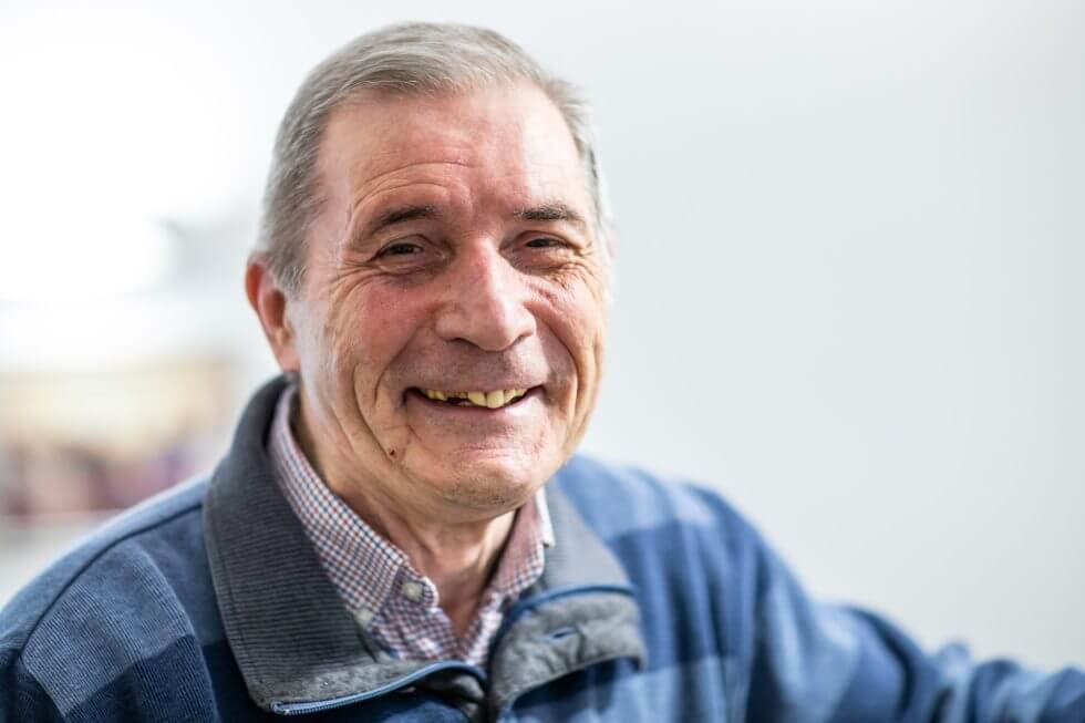 Una persona accolta dalla Fondazione